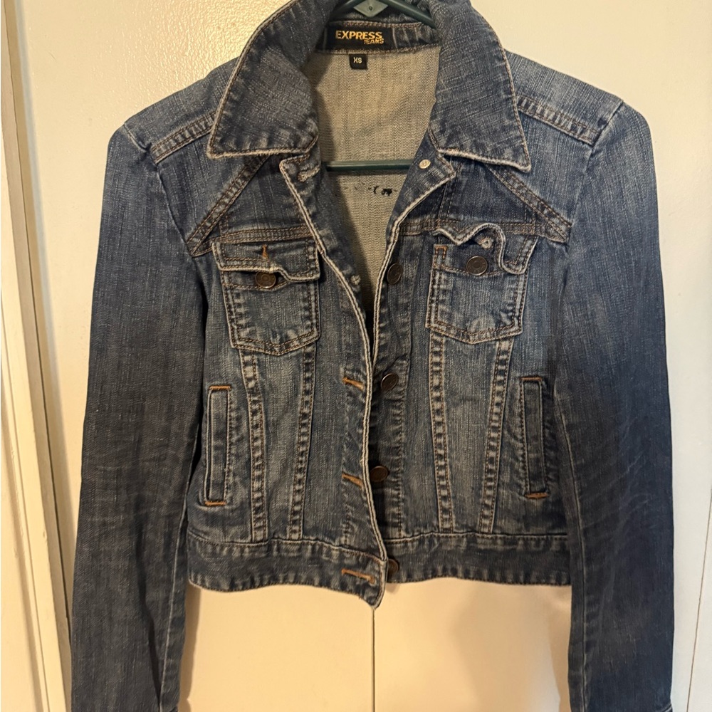 Express Women's Classic Blue Jean Jacket